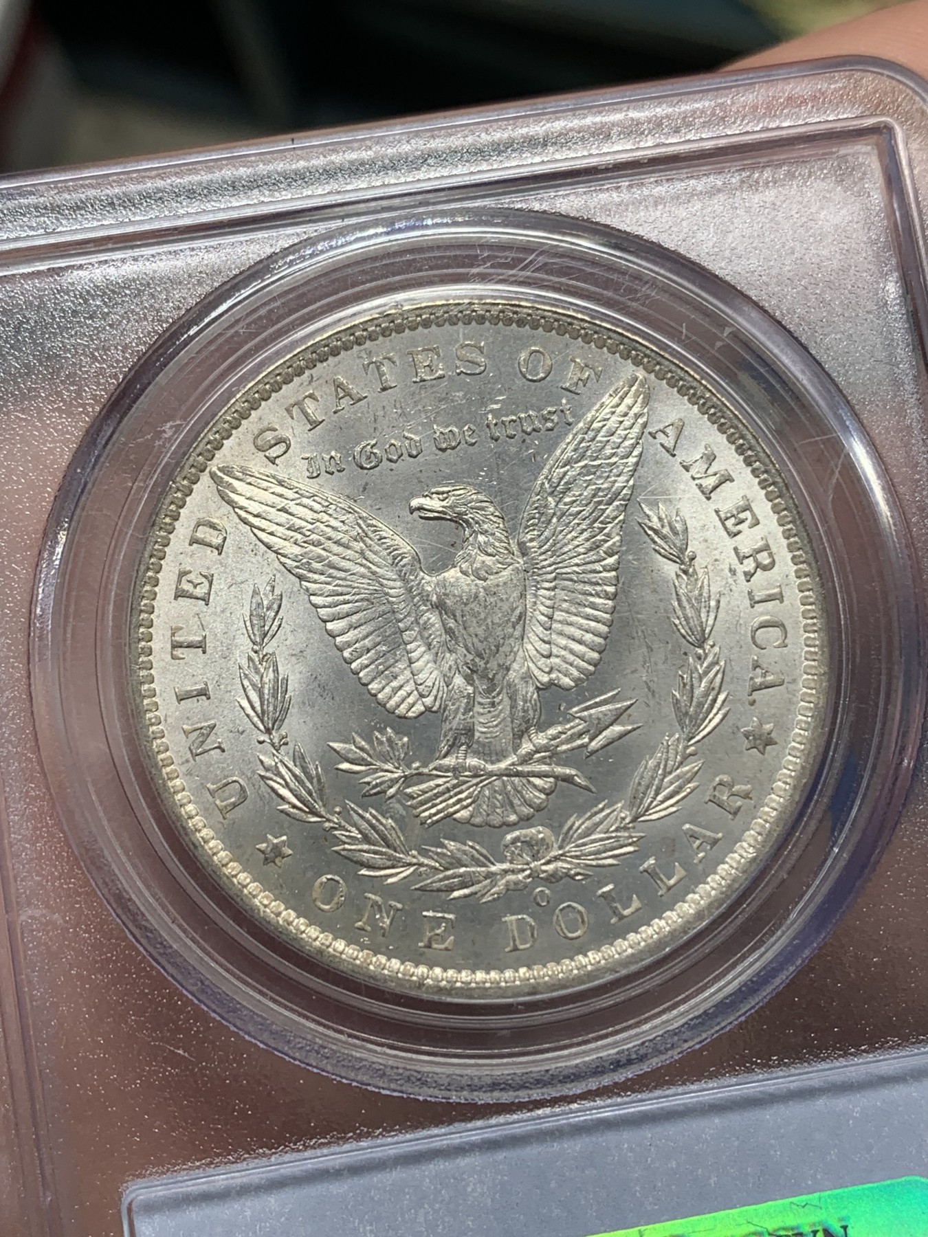 《竞宝斋》第193场-周日，周一 2场 (全场包邮) PCGS MS63 美国 摩根银元 1885-O 名家旧藏