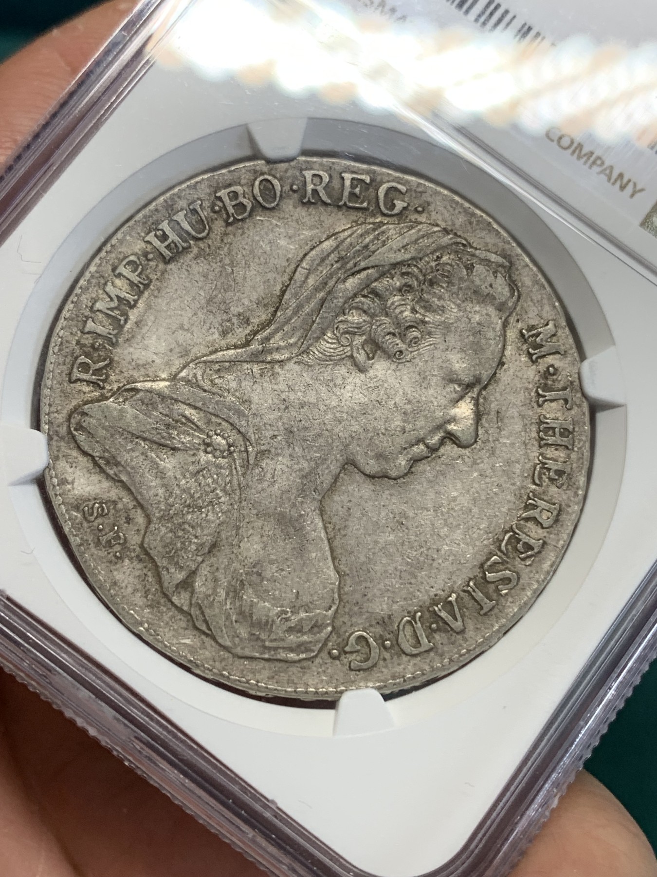 《竞宝斋》第193场-周日，周一 2场 (全场包邮) NGC-XF45 奥地利“1780”年 玛利亚.特蕾莎 1泰勒 大奶妈银币 早期后铸版本 原味老包浆