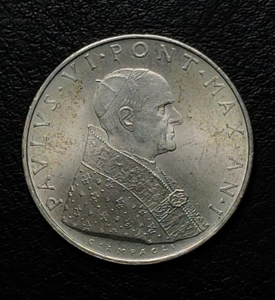 外国精、普制银币专场 - 1963年梵蒂冈教皇保罗六世500里拉银币（单独年份）