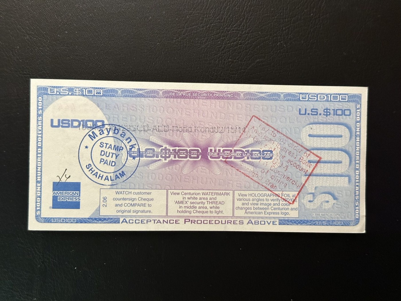 八月最后一场，第十五期大拍 美国100$旅行支票豹子号，罗马兵头像