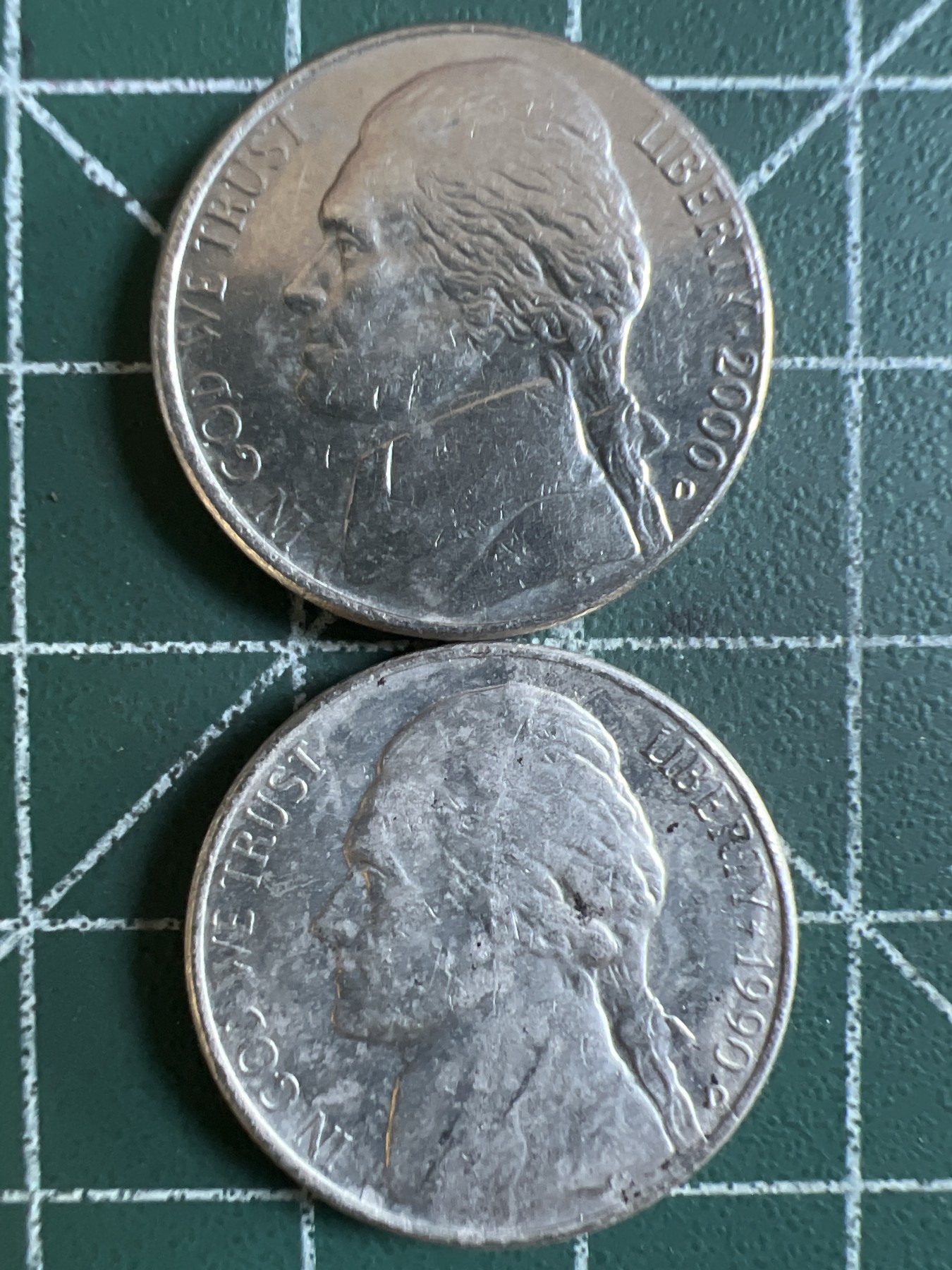 第394期 硬币专场 （无押金，捡漏，全场20包邮，偏远地区除外，接收代拍业务） 美国五美分两枚