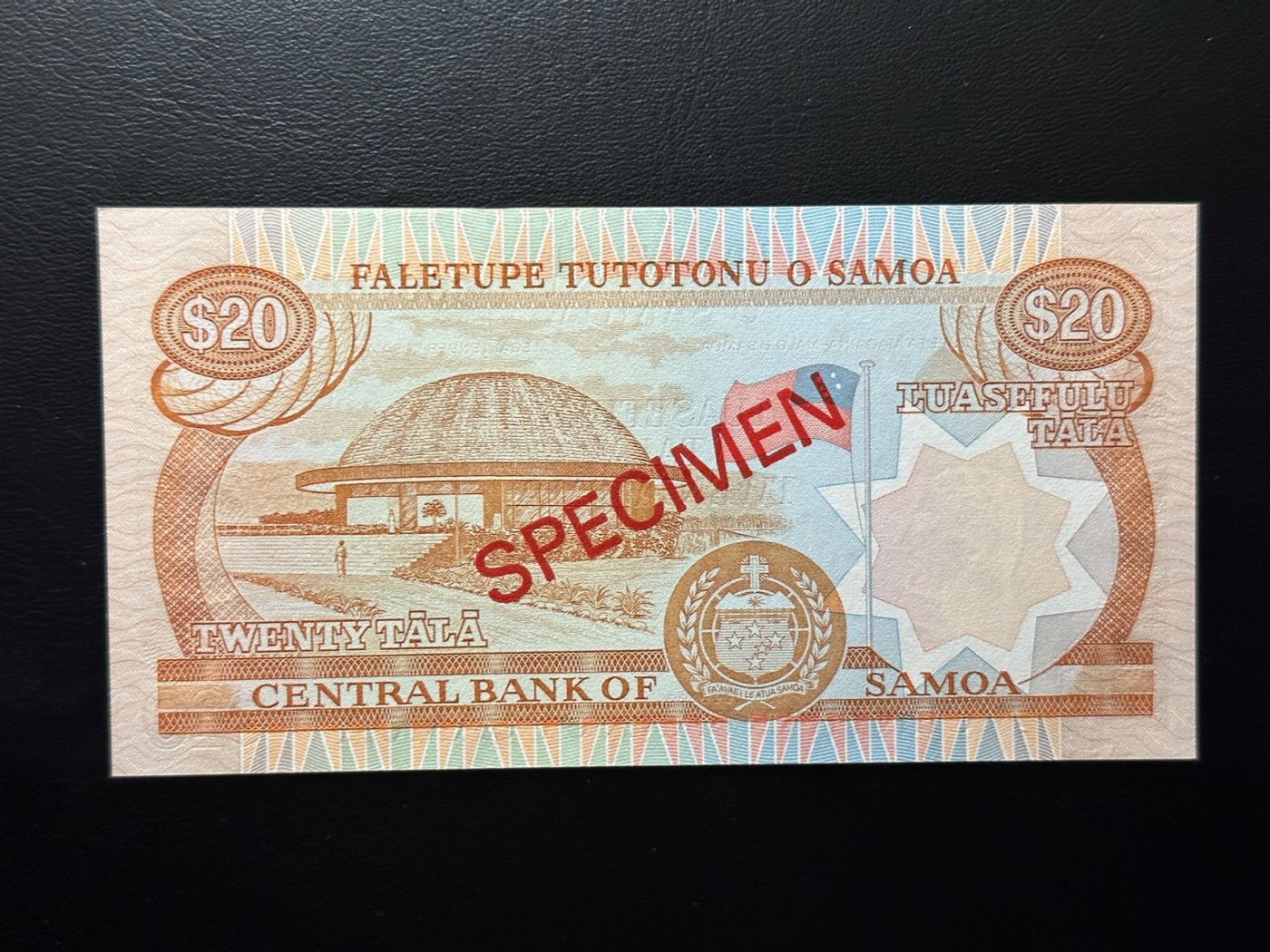 八月最后一场，第十五期大拍 （S3）萨摩亚20$，C000000全0样票，非常漂亮