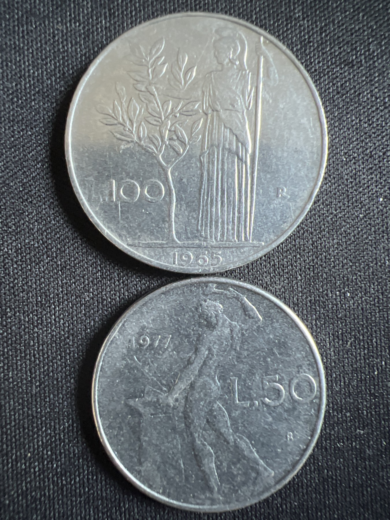 第396期 硬币币专场 （无押金，捡漏，全场20包邮，偏远地区除外，接收代拍业务） 意大利 100里拉 50里拉