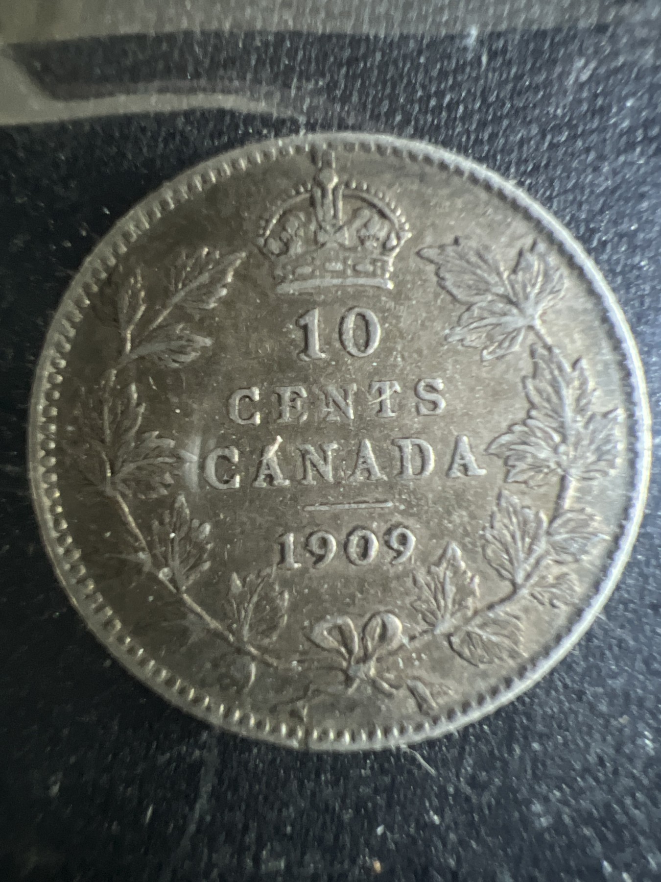 第4期 银币专场 （无押金，捡漏，全场20包邮，偏远地区除外，接收代拍业务） 1909年 加拿大 爱德华七世 10分小银币