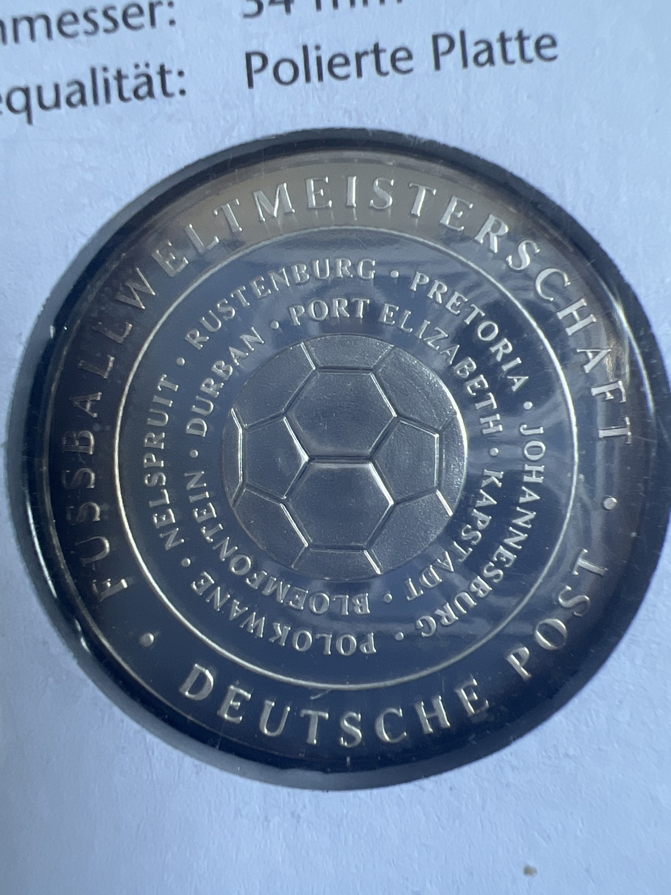 第430期 硬币专场 （无押金，捡漏，全场20包邮，偏远地区除外，接收代拍业务） 2010年 德国 冬季残奥会 足球纪念银币 邮币封