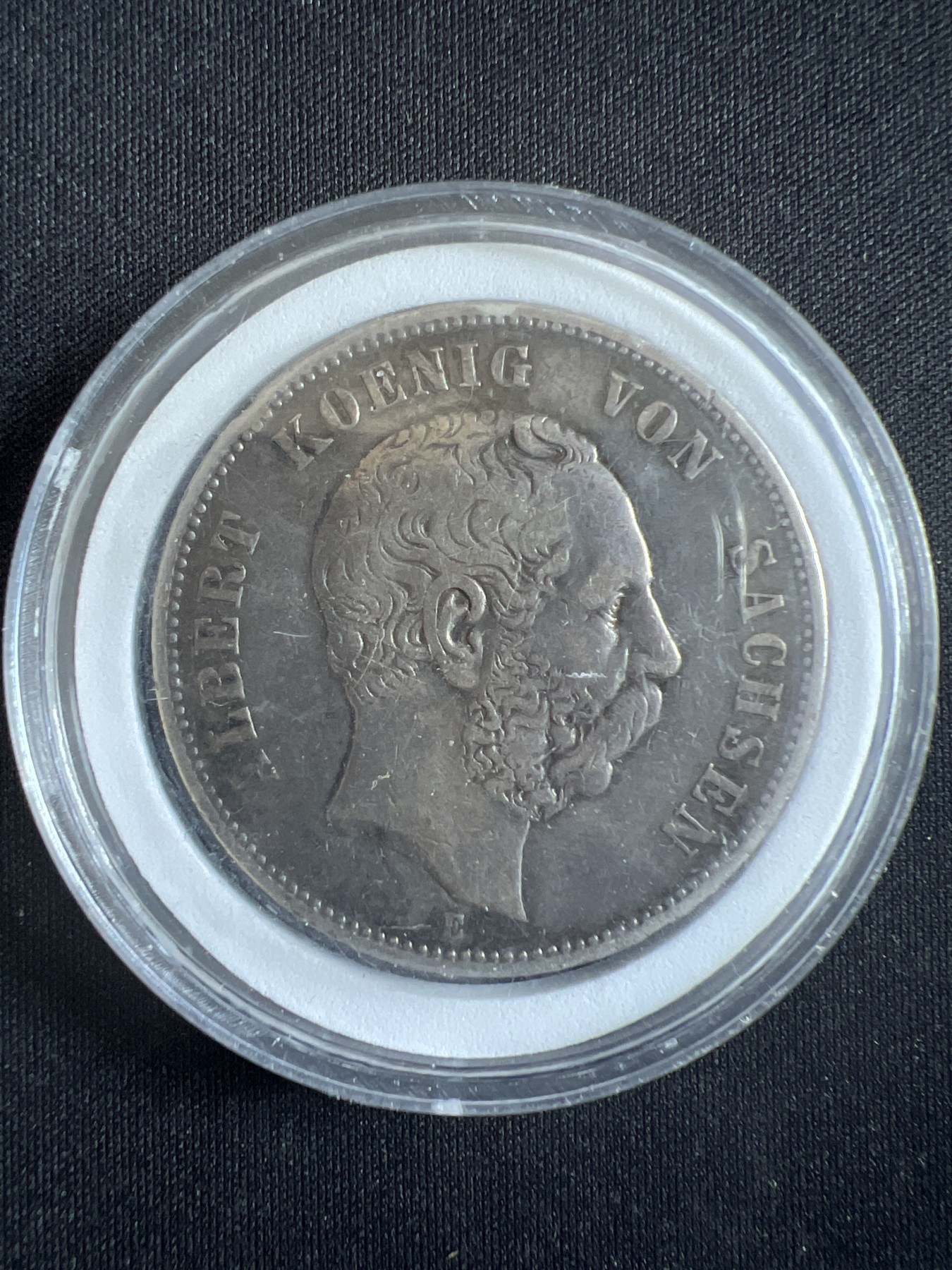 第4期 银币专场 （无押金，捡漏，全场20包邮，偏远地区除外，接收代拍业务） 1875年 德国 萨克森 阿尔伯特 短翅鹰