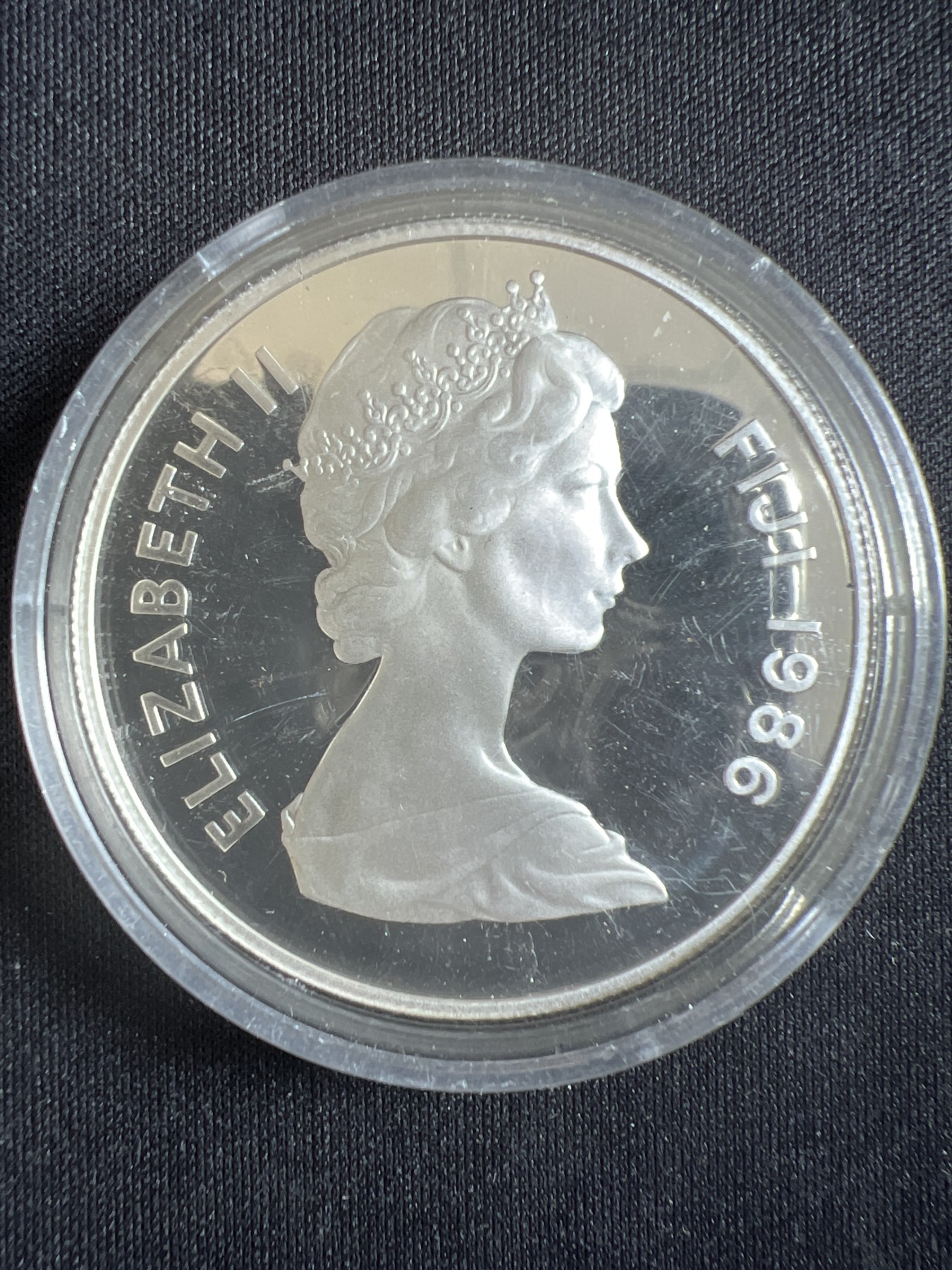 第4期 银币专场 （无押金，捡漏，全场20包邮，偏远地区除外，接收代拍业务） 1986年 斐济 波利尼西亚剑毒蛙 10元精致银币