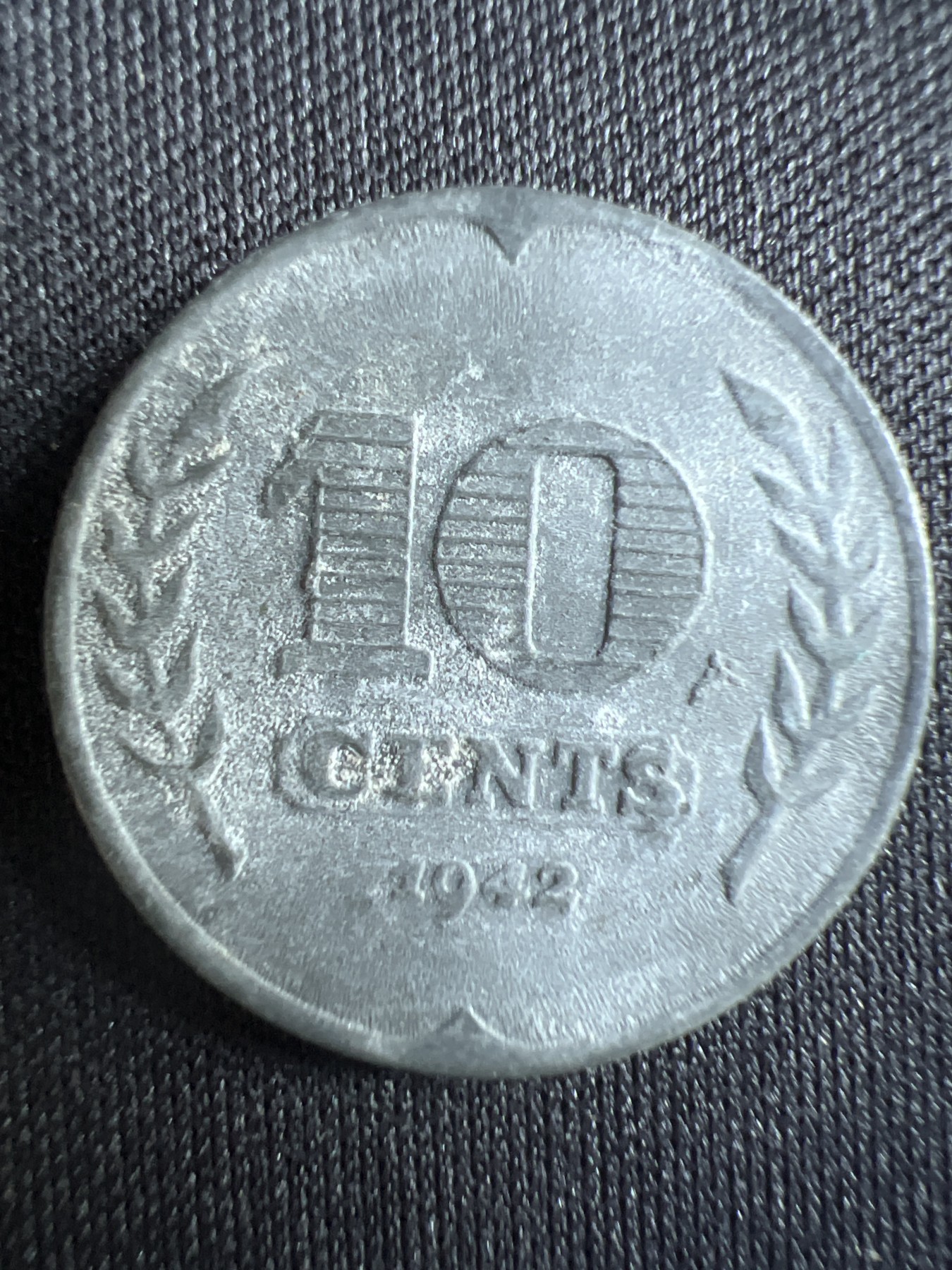 第396期 硬币币专场 （无押金，捡漏，全场20包邮，偏远地区除外，接收代拍业务） 比利时 二战时期 锌币 10分