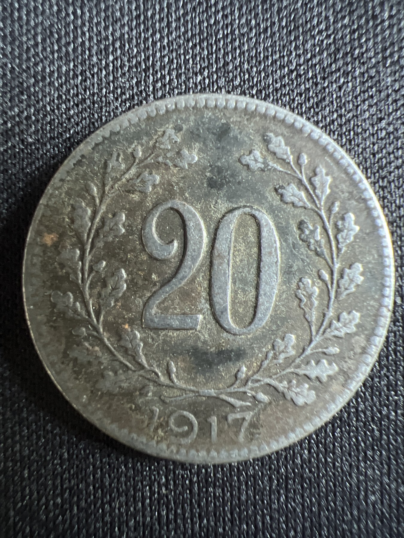 第396期 硬币币专场 （无押金，捡漏，全场20包邮，偏远地区除外，接收代拍业务） 1917年 奥匈帝国 20菲勒