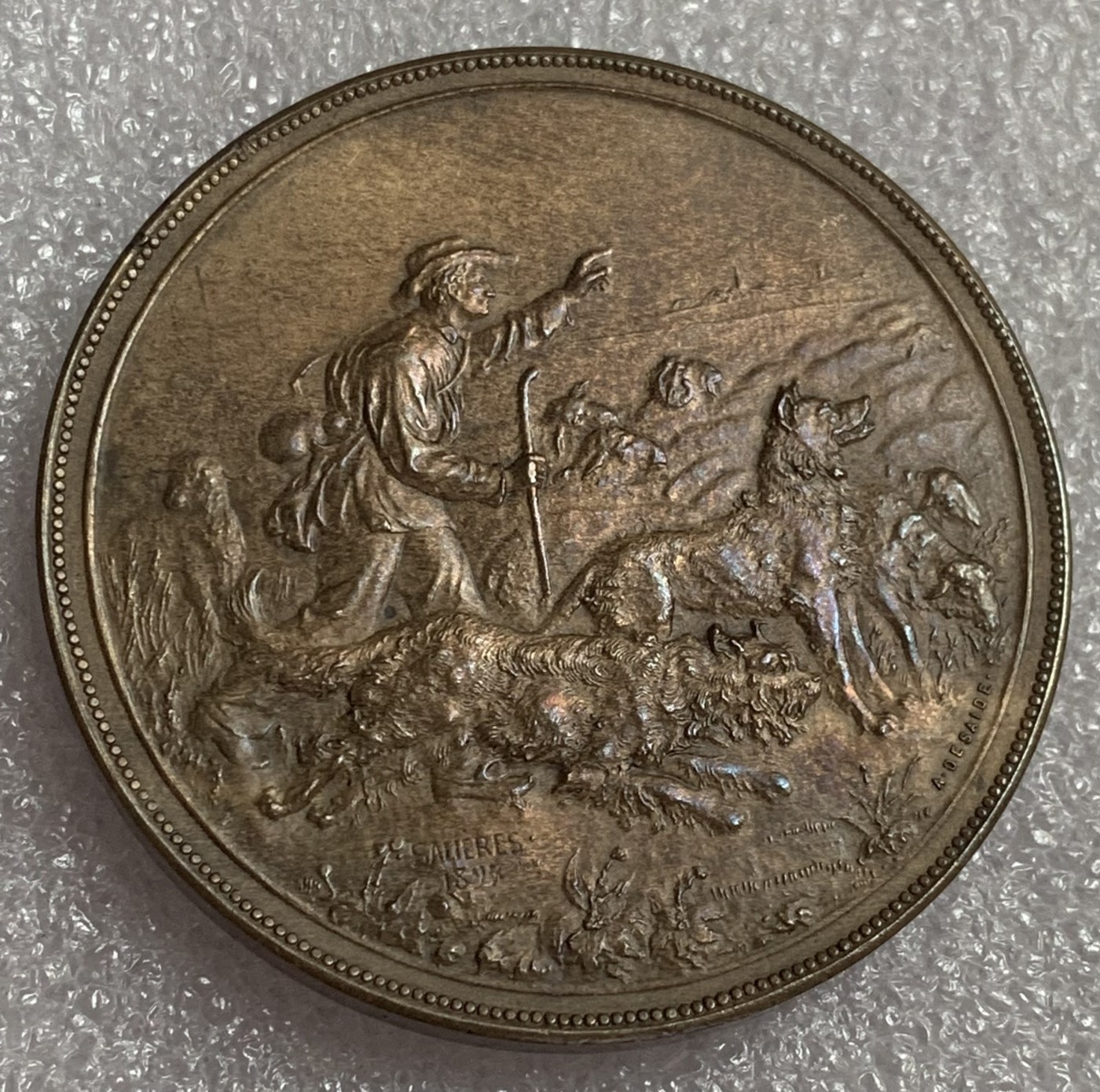 瓶子🏺第107期拍卖会  法国大铜章  50毫米64.25克