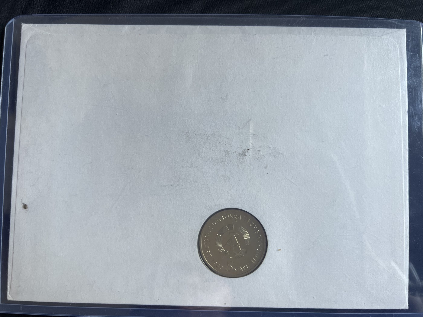 第4期 银币专场 （无押金，捡漏，全场20包邮，偏远地区除外，接收代拍业务） 1988年 东德 罗斯托克港 带4张邮票 邮币封