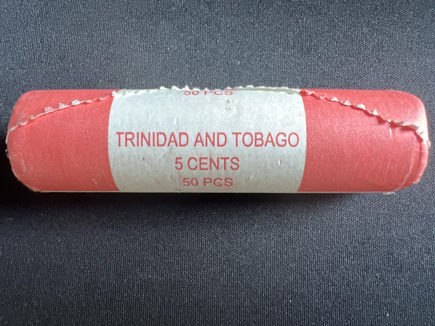 第396期 硬币币专场 （无押金，捡漏，全场20包邮，偏远地区除外，接收代拍业务） 特立尼和多巴哥 50枚卷装 飞鸟红铜