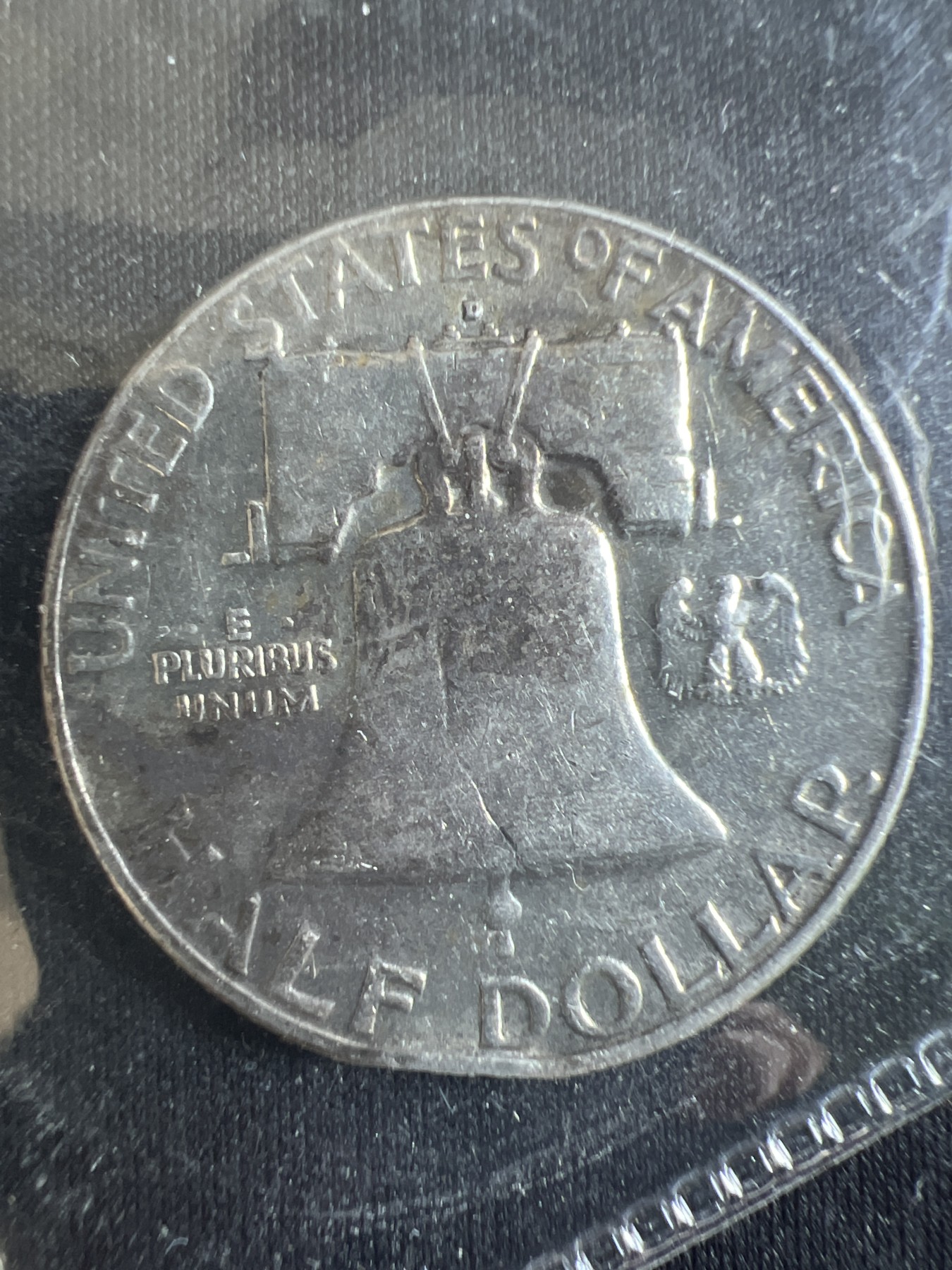 第4期 银币专场 （无押金，捡漏，全场20包邮，偏远地区除外，接收代拍业务） 1961年 美国 富兰克林 半圆银币