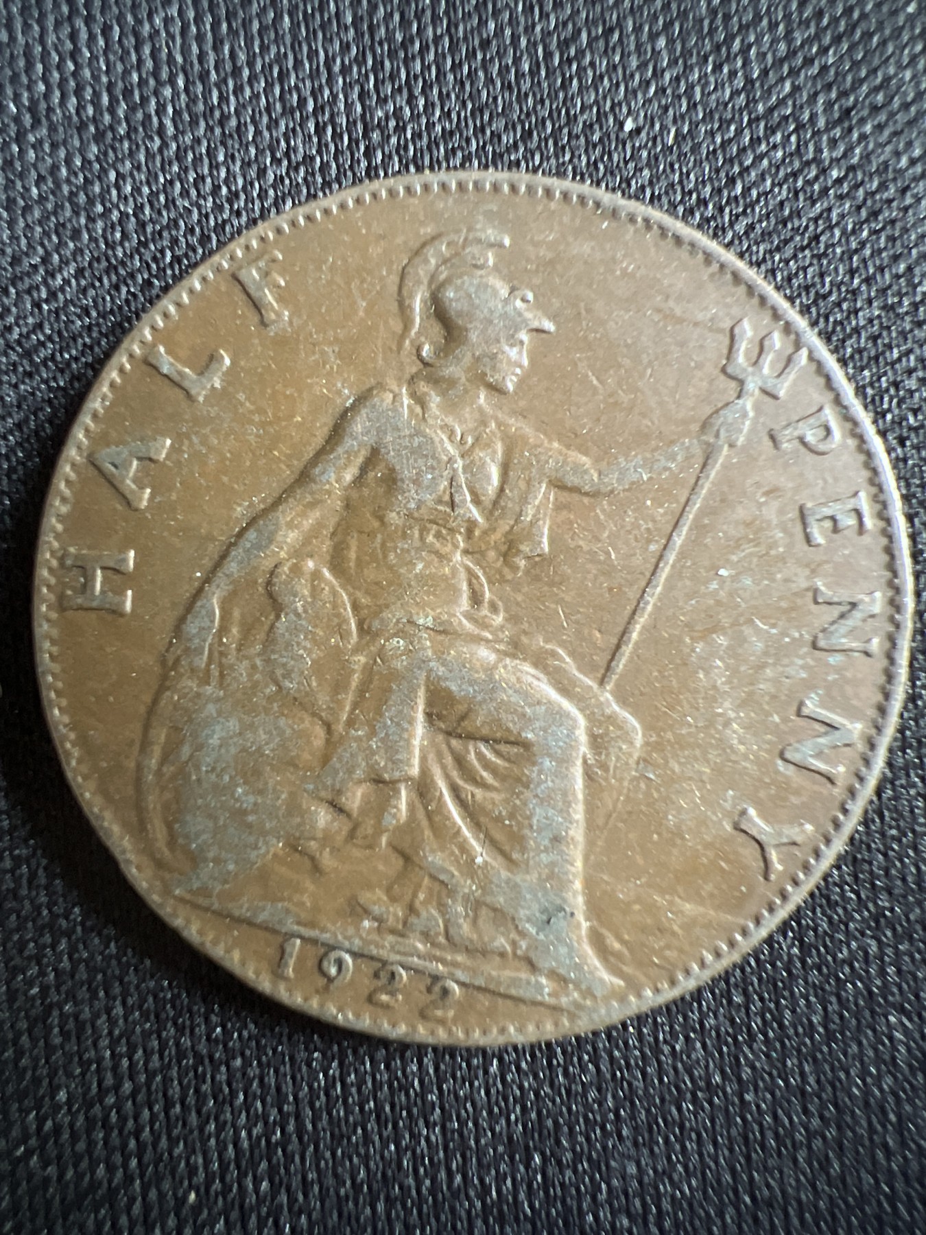 第396期 硬币币专场 （无押金，捡漏，全场20包邮，偏远地区除外，接收代拍业务） 英国 乔治五世半便士1922年