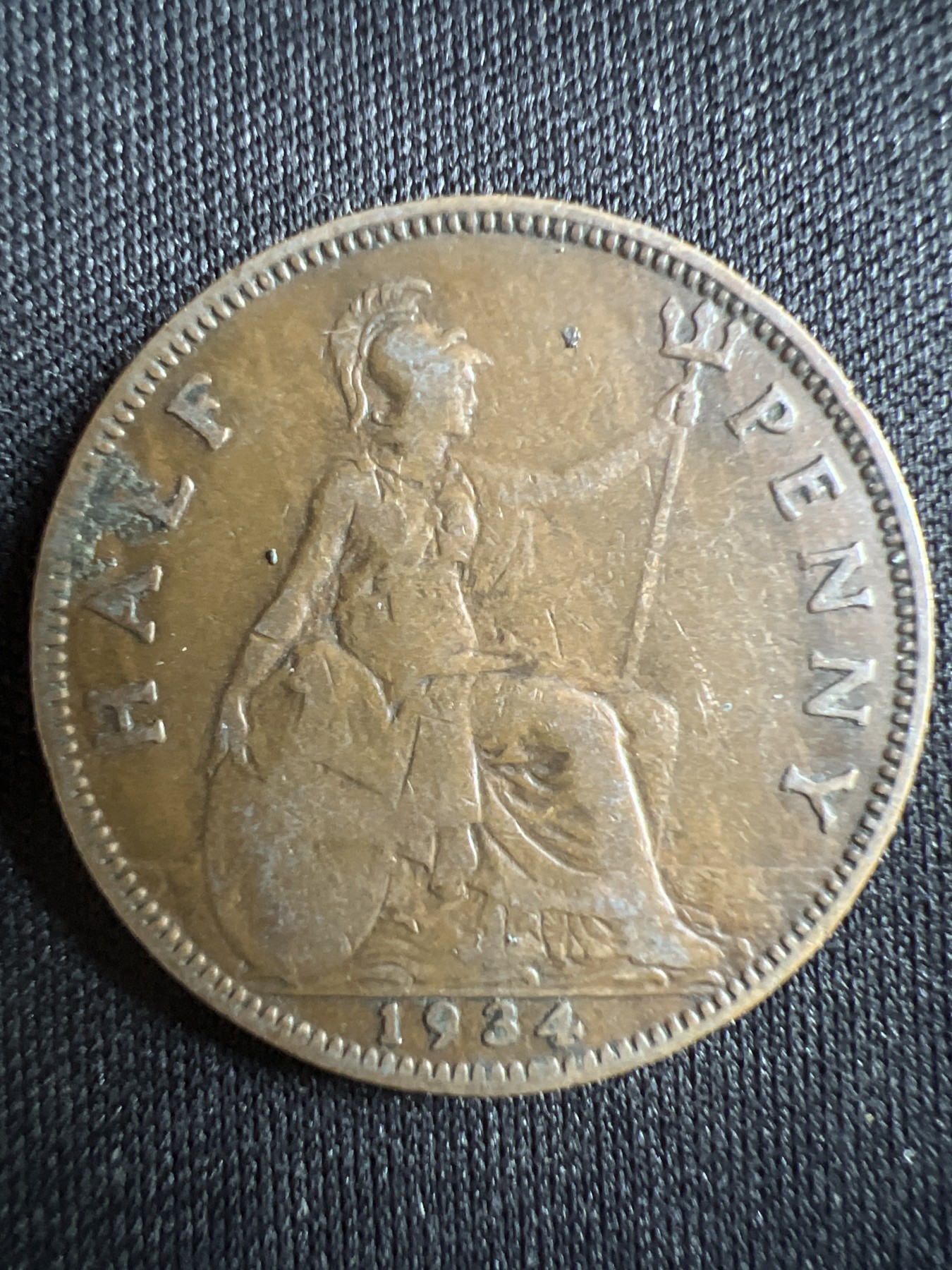 第396期 硬币币专场 （无押金，捡漏，全场20包邮，偏远地区除外，接收代拍业务） 英国 乔治五世半便士1934年