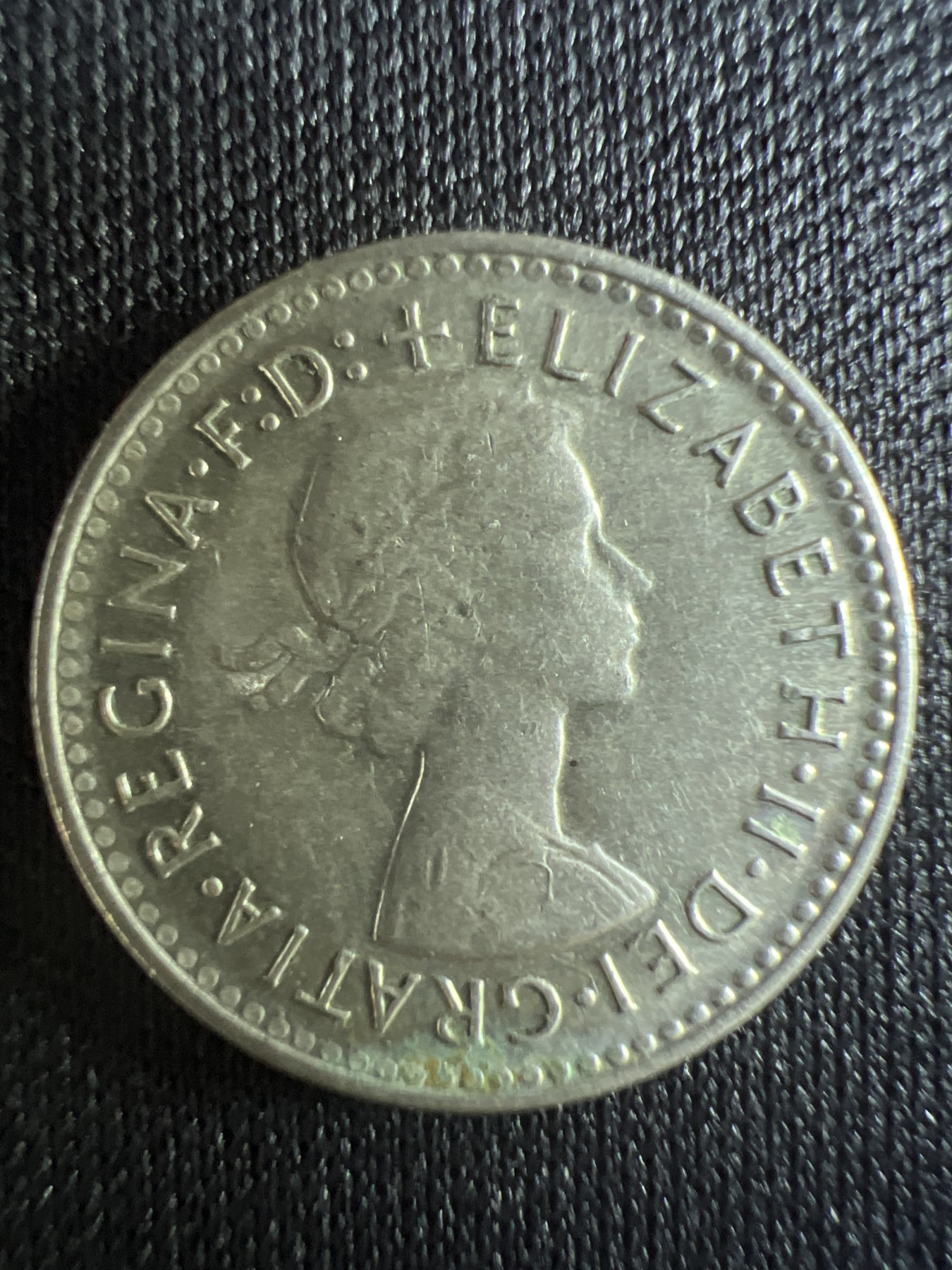 第396期 硬币币专场 （无押金，捡漏，全场20包邮，偏远地区除外，接收代拍业务） 1960年 伊丽莎白二世 小银元 麦穗