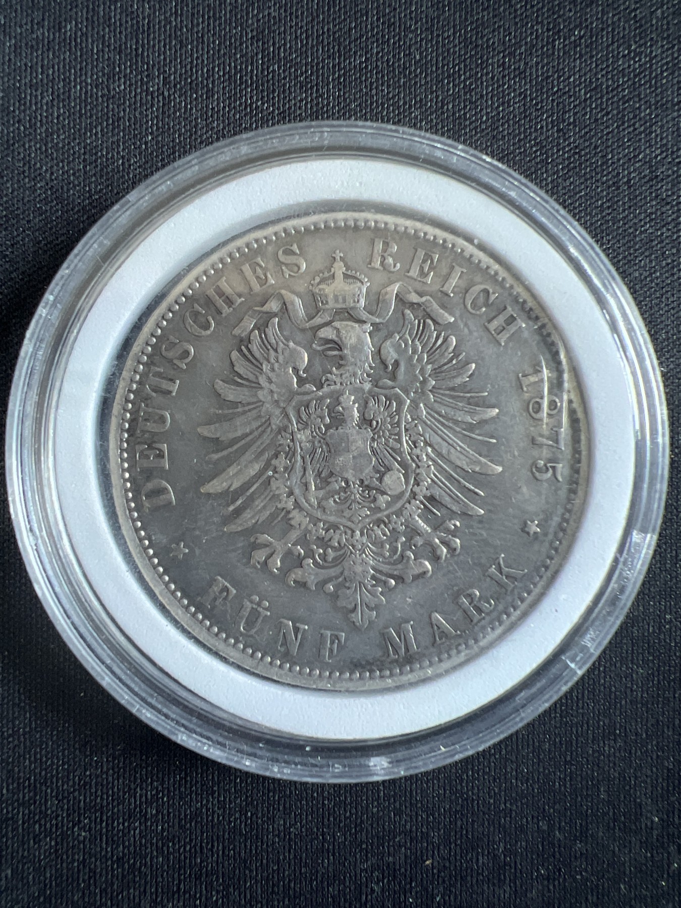 第4期 银币专场 （无押金，捡漏，全场20包邮，偏远地区除外，接收代拍业务） 1875年 德国 萨克森 阿尔伯特 短翅鹰