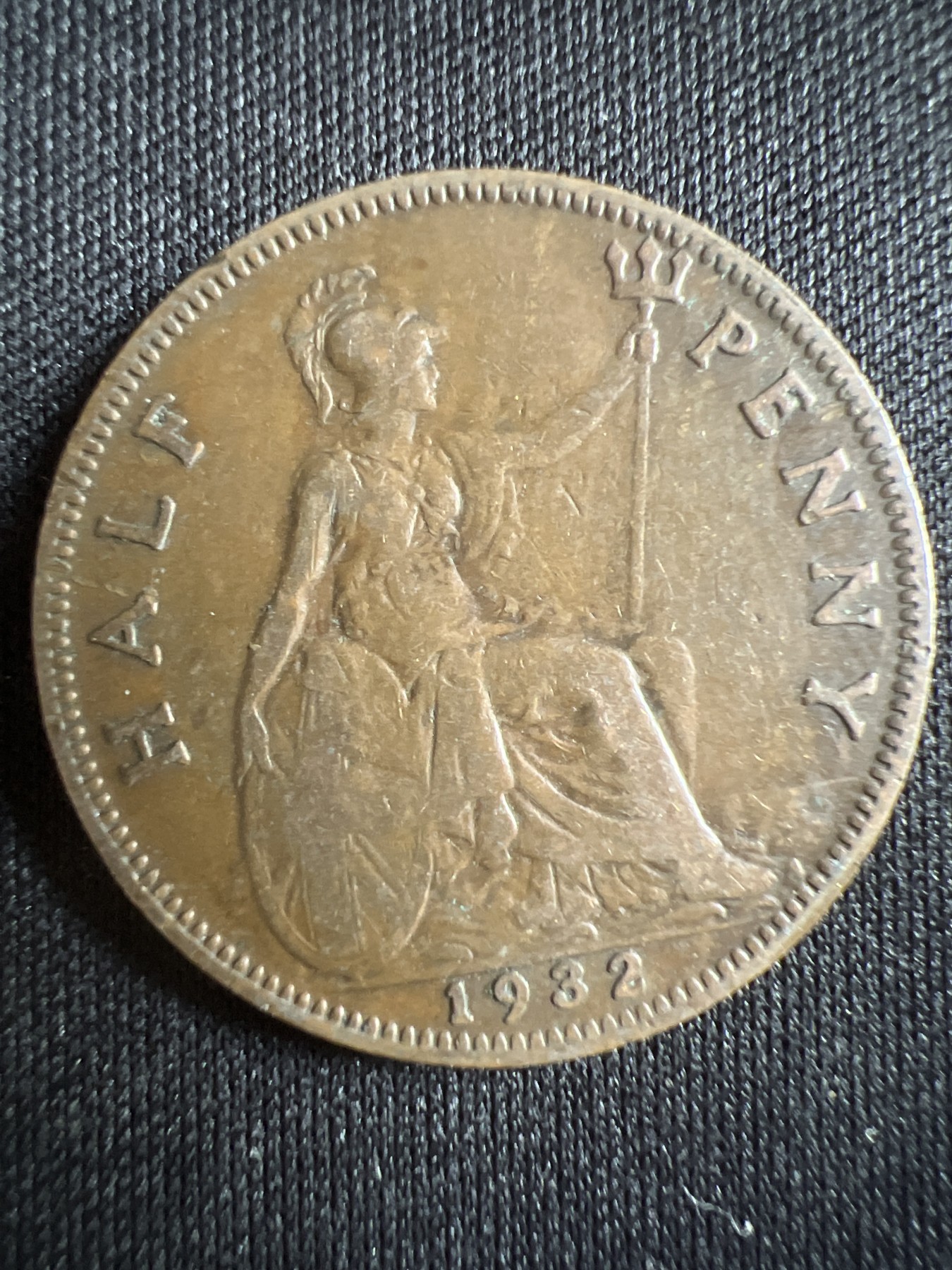 第396期 硬币币专场 （无押金，捡漏，全场20包邮，偏远地区除外，接收代拍业务） 英国 乔治五世半便士1932年