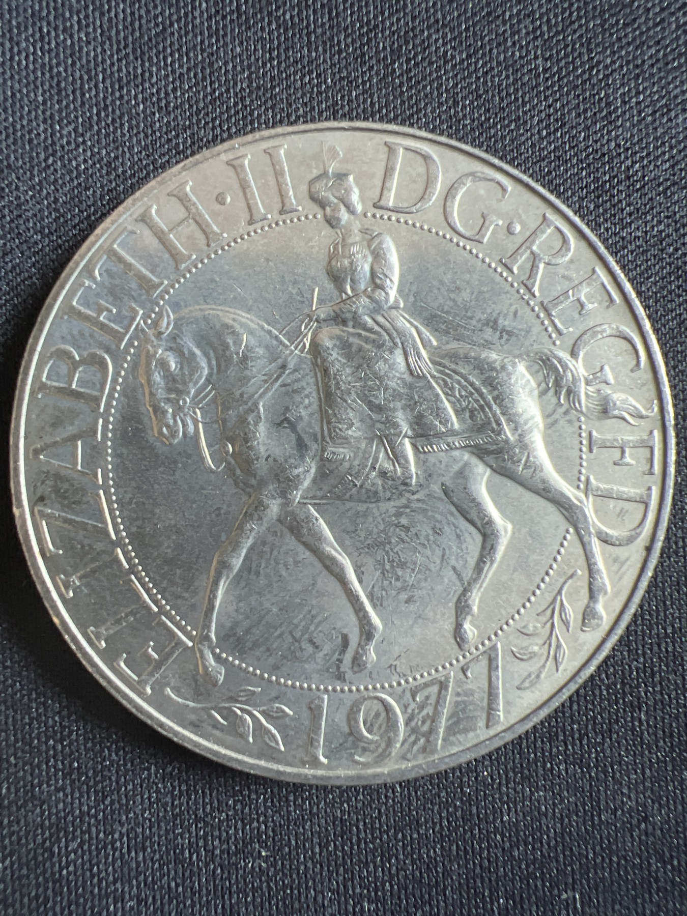 第396期 硬币币专场 （无押金，捡漏，全场20包邮，偏远地区除外，接收代拍业务） 1977年 女王登基 大克朗币