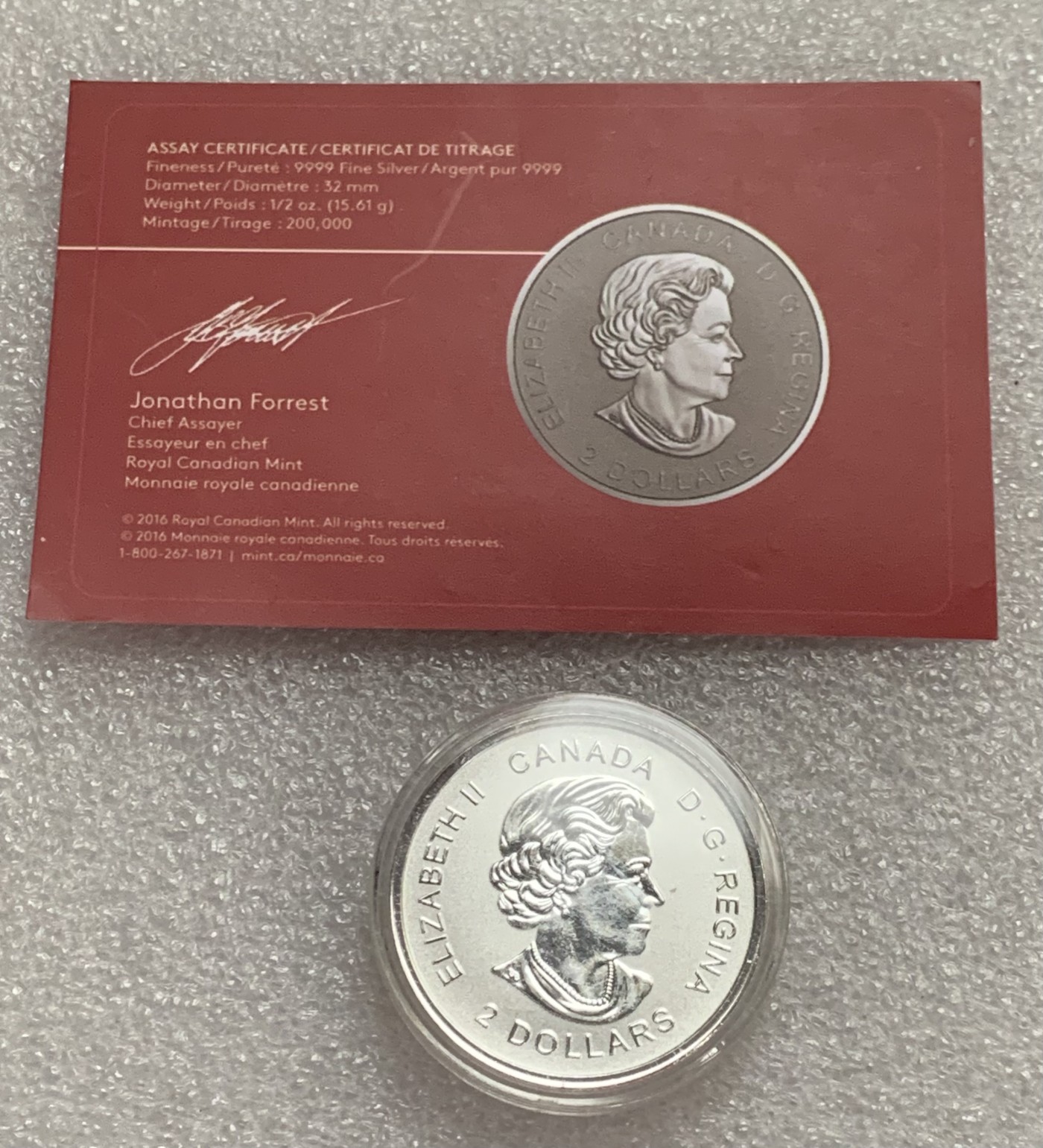 瓶子🏺第107期拍卖会  2017年加拿大发行丁酉年生肖鸡1/2盎司银币