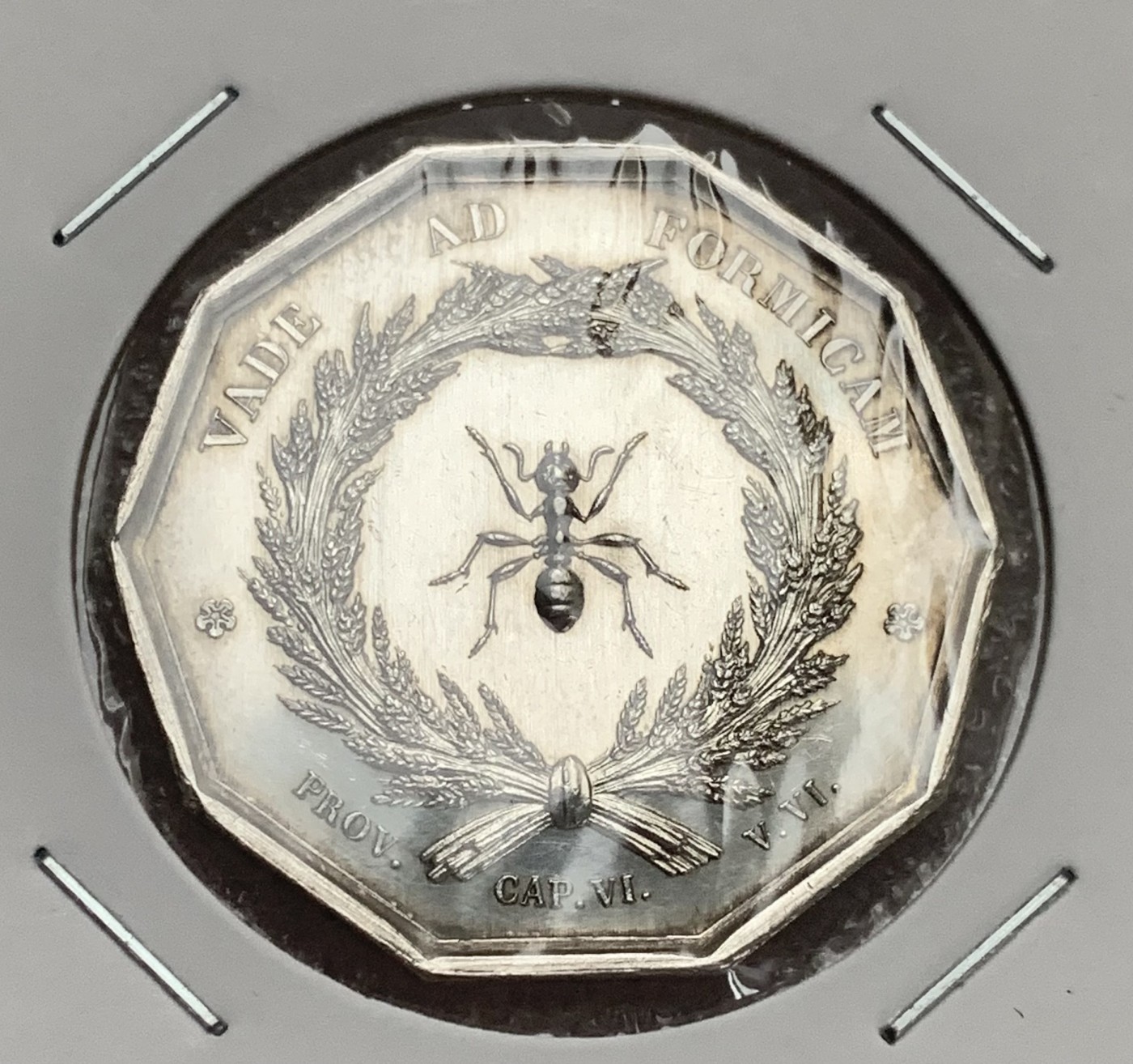 瓶子🏺第107期拍卖会  法国里昂银行jeton银质八角