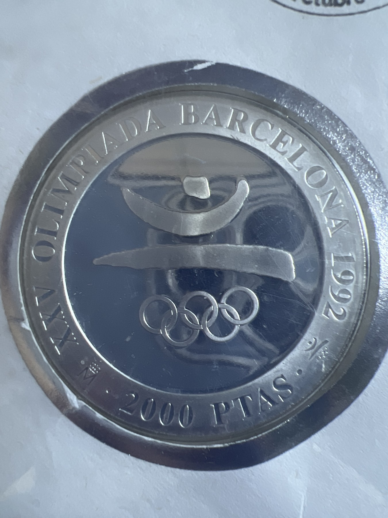 第4期 银币专场 （无押金，捡漏，全场20包邮，偏远地区除外，接收代拍业务） 2000年 西班牙王国 奥运纪念银币 邮币封