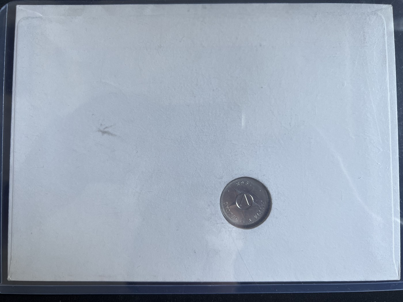 第4期 银币专场 （无押金，捡漏，全场20包邮，偏远地区除外，接收代拍业务） 1968年 古巴 5分 铝币 带玫瑰邮票 邮币封