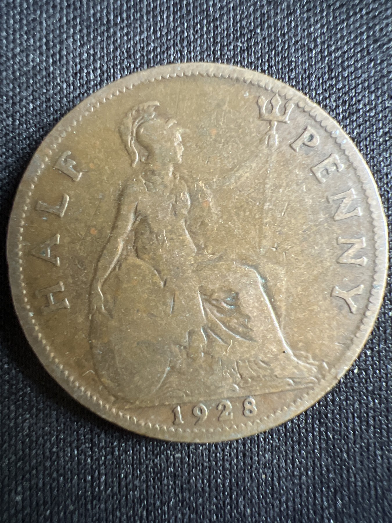 第396期 硬币币专场 （无押金，捡漏，全场20包邮，偏远地区除外，接收代拍业务） 英国 乔治五世半便士1928年