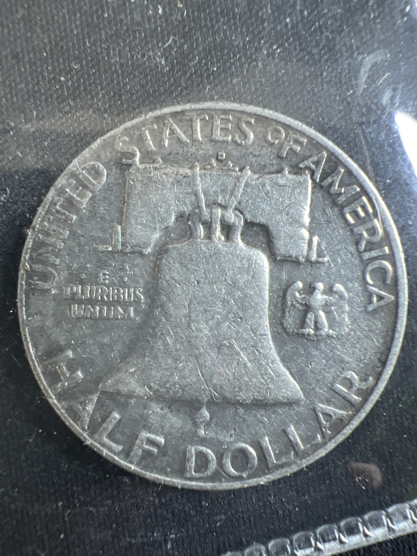 第4期 银币专场 （无押金，捡漏，全场20包邮，偏远地区除外，接收代拍业务） 1958年 美国 富兰克林 半圆银币