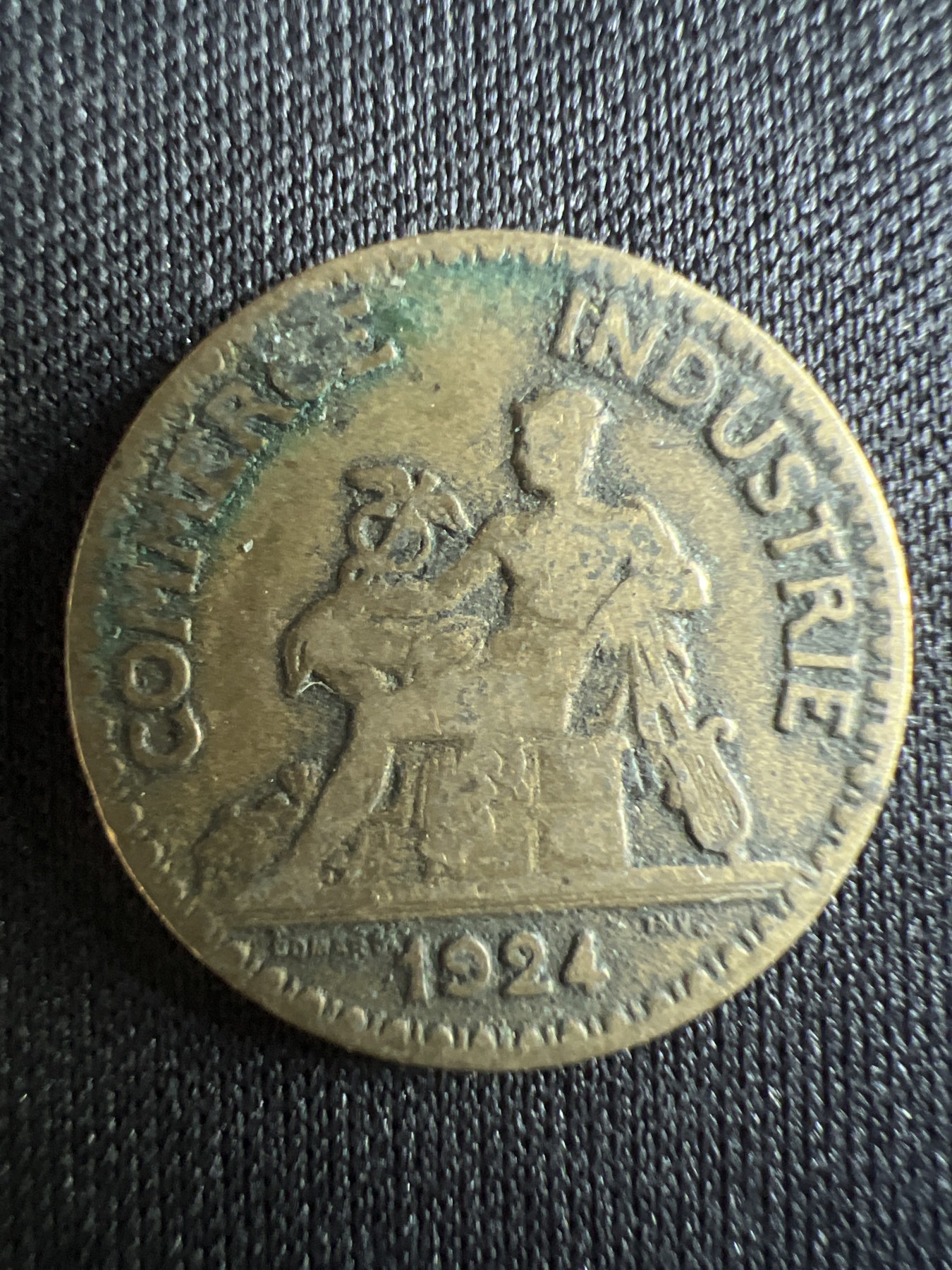 第396期 硬币币专场 （无押金，捡漏，全场20包邮，偏远地区除外，接收代拍业务） 1924年 法国商务部 50分