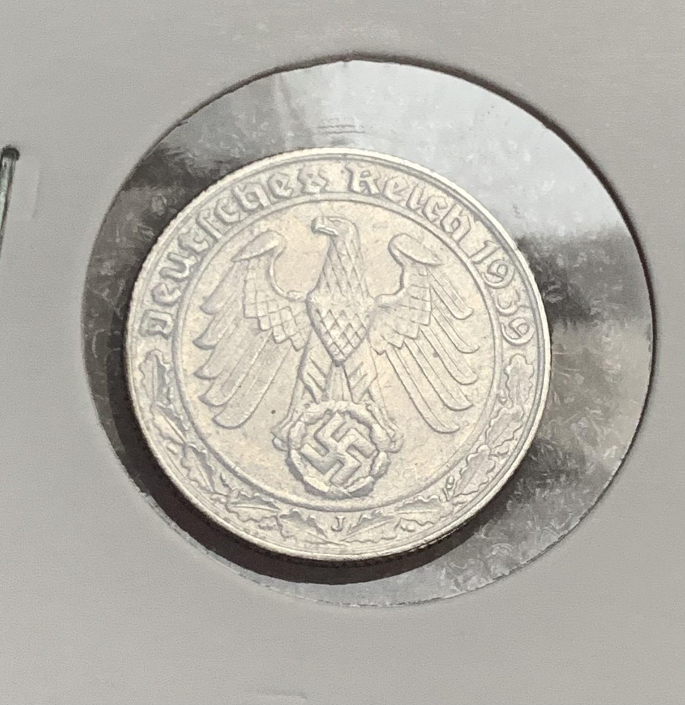 瓶子🏺第107期拍卖会  1939年50芬尼镍币  好品