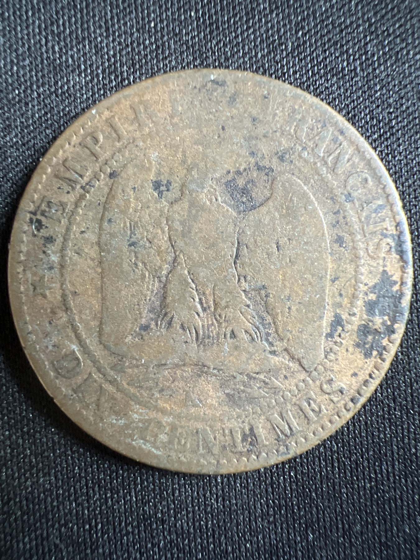 第396期 硬币币专场 （无押金，捡漏，全场20包邮，偏远地区除外，接收代拍业务） 1855年 拿破仑 老铜币