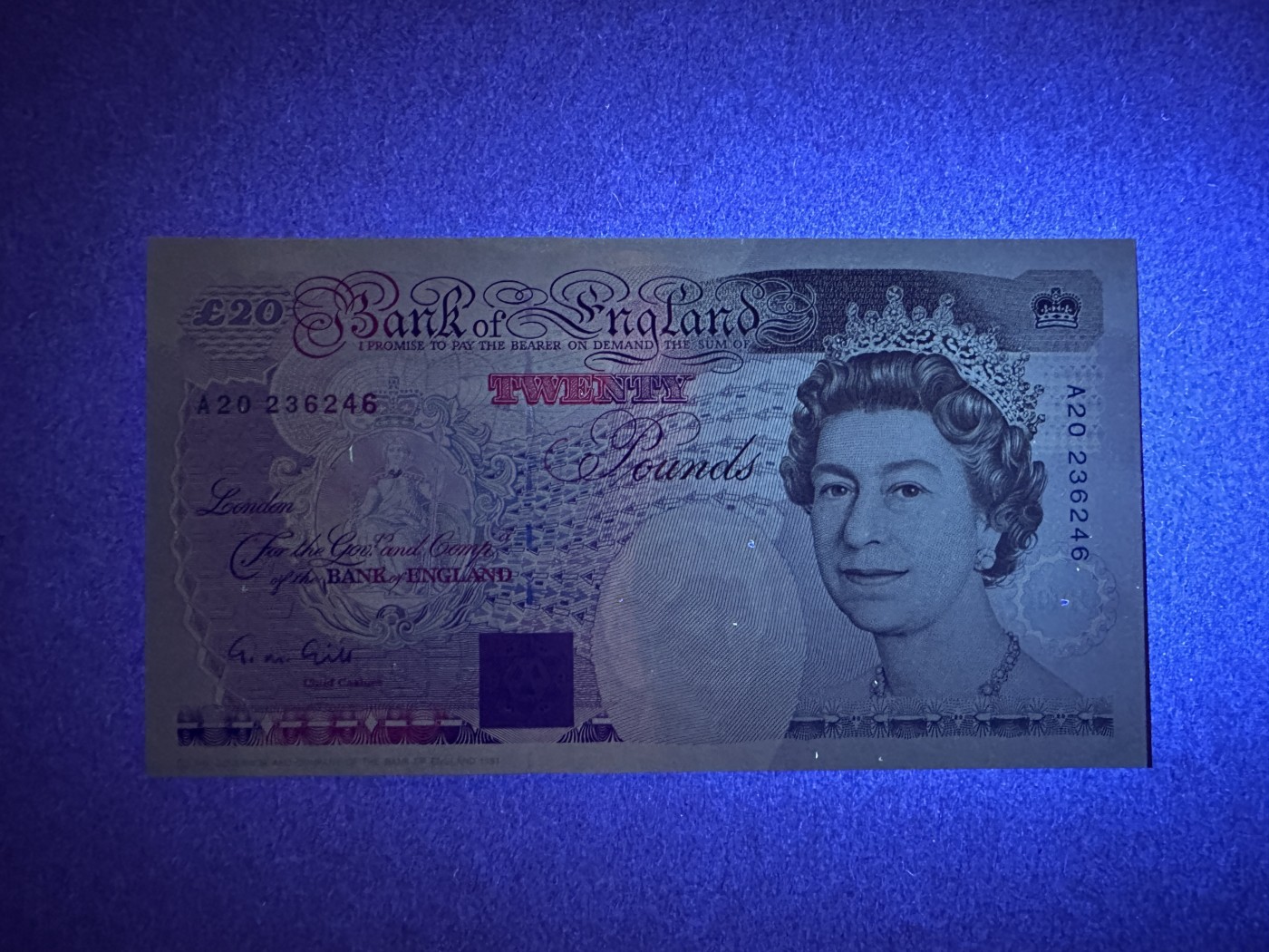 《张总收藏》117期-外币超高货合集 冠军分&名誉品 英格兰20镑 UNC E序列 皇冠版 背面有一处荧光