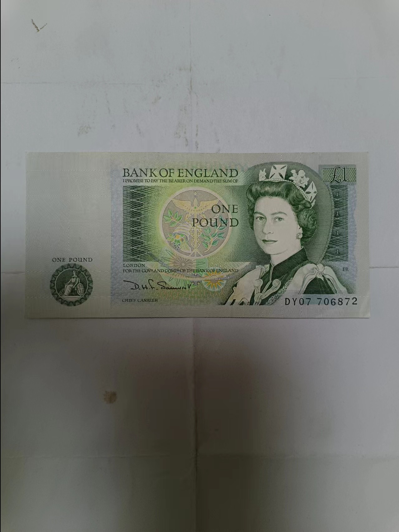 【20230902】非全新纸币第六十一场 英国D序列1镑