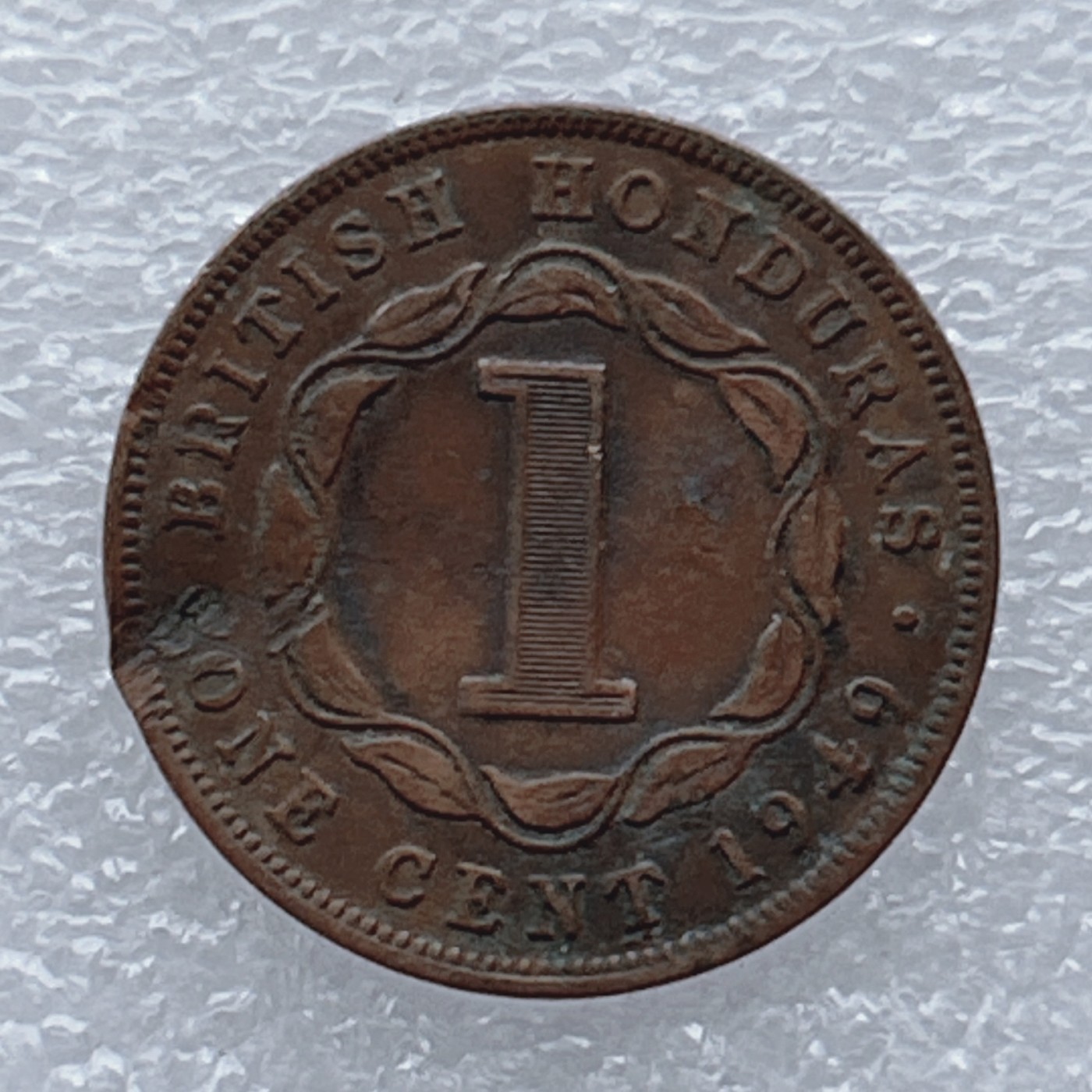 全场一元起拍 世界钱币散币场 第20期 英属洪都拉斯1949年1分铜币 乔治六世