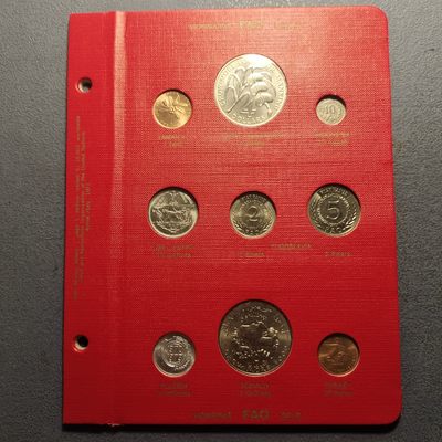 0起1加-纯粹捡漏拍-230套币银币包邮场 - 世界各国FAO纪念币红卡套装-1-含巴巴多斯香蕉币