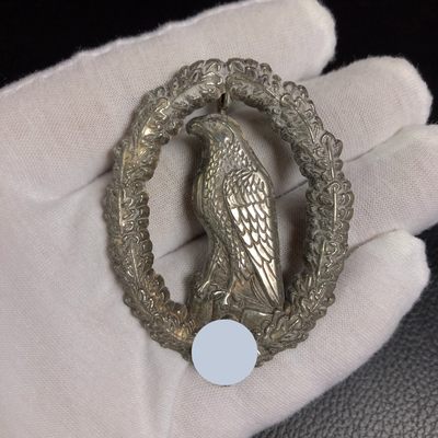 勋爵秋韵徽章专场第二期 - 复刻德老飞行员勋章  合金镀银 做旧不错