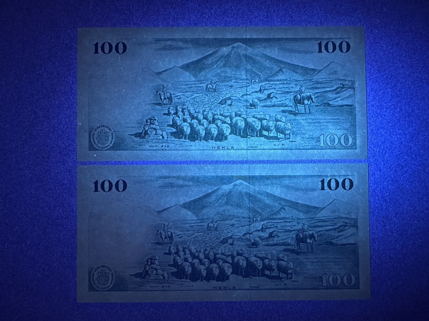 《张总收藏》117期-外币超高货合集 冠军分&名誉品 冰岛100克朗2张 UNC 1961年 冰岛银行家、企业家根拿松 