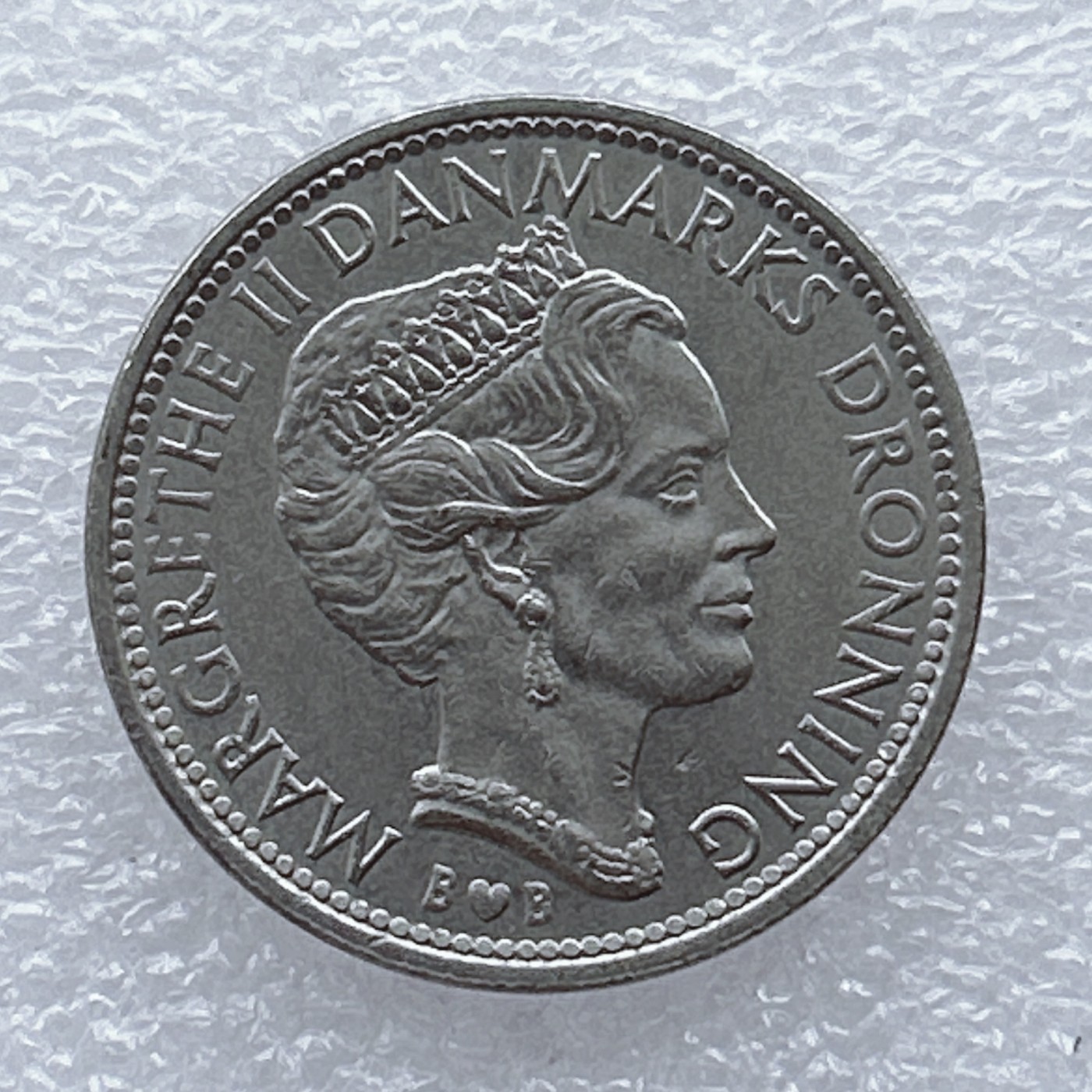 全场一元起拍 世界钱币散币场 第20期 1979年丹麦10克朗 玛格丽特女皇