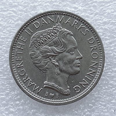 全场一元起拍 世界钱币散币场 第20期 - 1979年丹麦10克朗 玛格丽特女皇