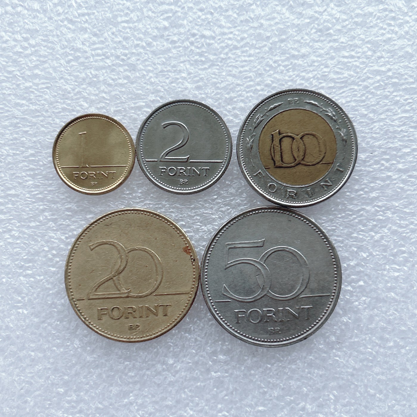 全场一元起拍 世界钱币散币场 第20期 匈牙利硬币5枚