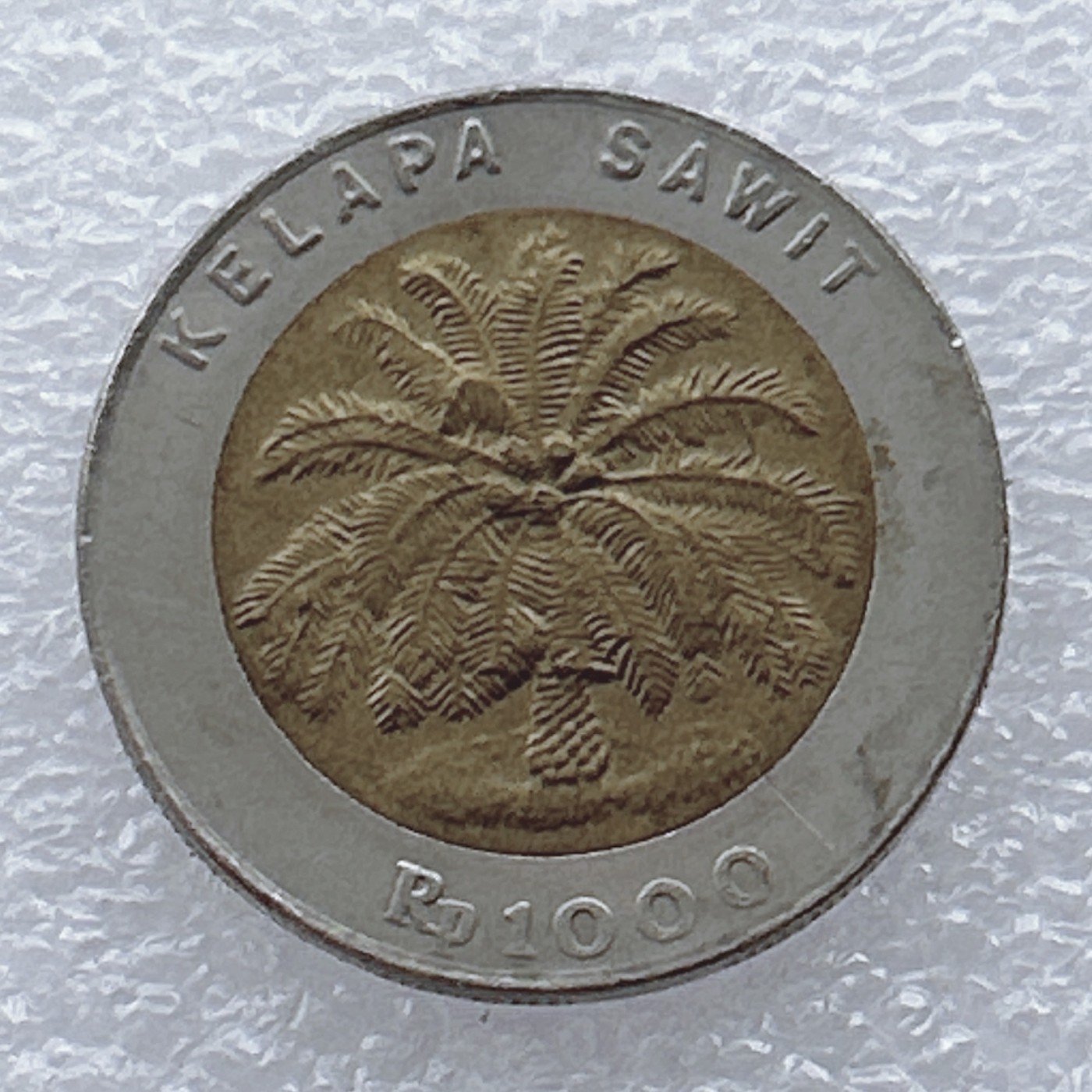 全场一元起拍 世界钱币散币场 第20期 印度尼西亚1000卢比硬币 双色镶嵌币