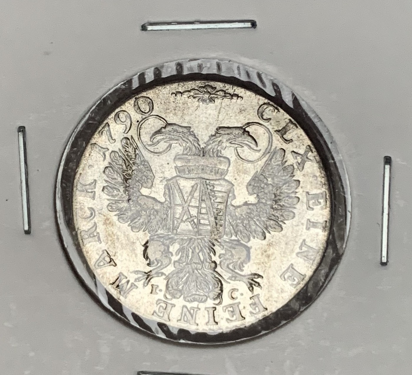 瓶子🏺第107期拍卖会  萨克森1790年双头鹰1/3泰勒银币