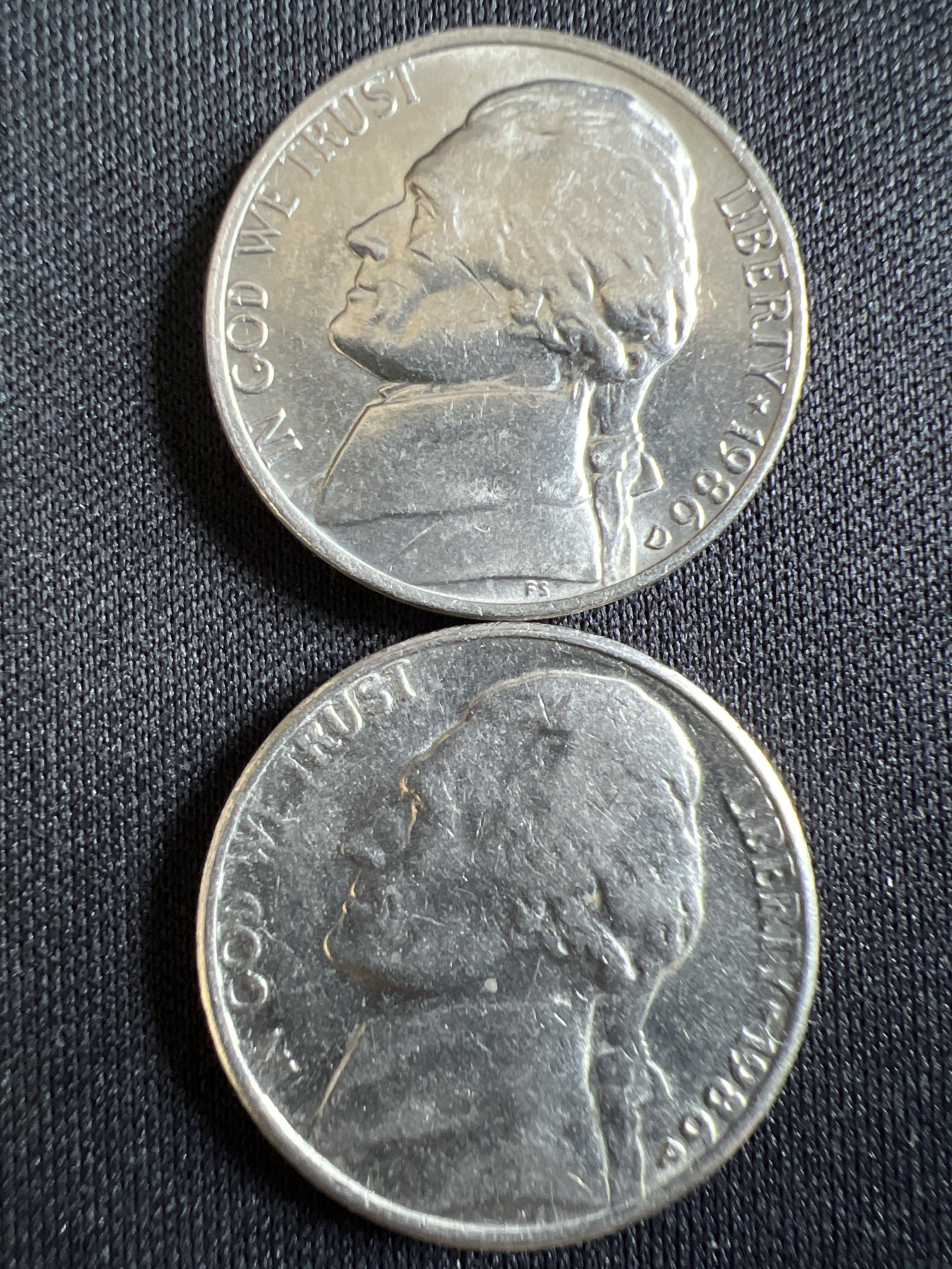 第400期 硬币专场 （无押金，捡漏，全场20包邮，偏远地区除外，接收代拍业务） 美国五美分两枚