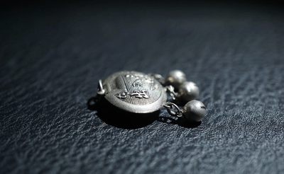 手串木器杂件｜拍卖专场 老铜长命锁挂件