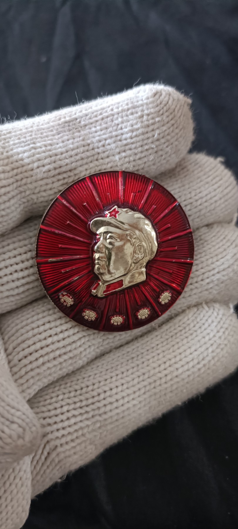 全场0起0押金！ 红色书章专场！ 酱油色毛章，65式军帽葵花