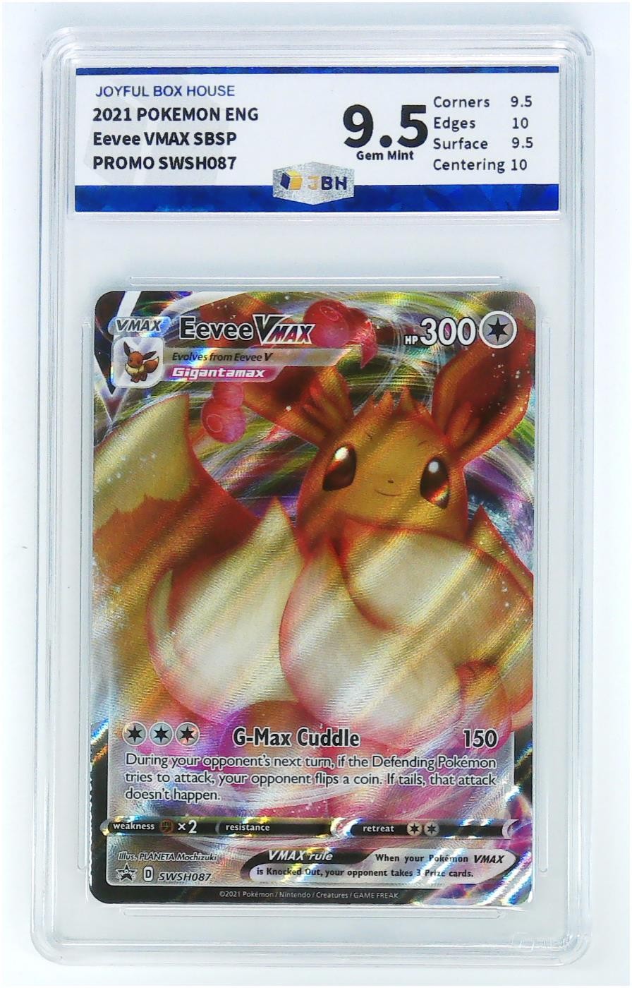 宝可梦专场无佣金多单合邮顺丰 极限9.5分英文伊布VMAX特典P卡/POKEMON ENG Eevee VMAX SBSP PROMO SWSH087