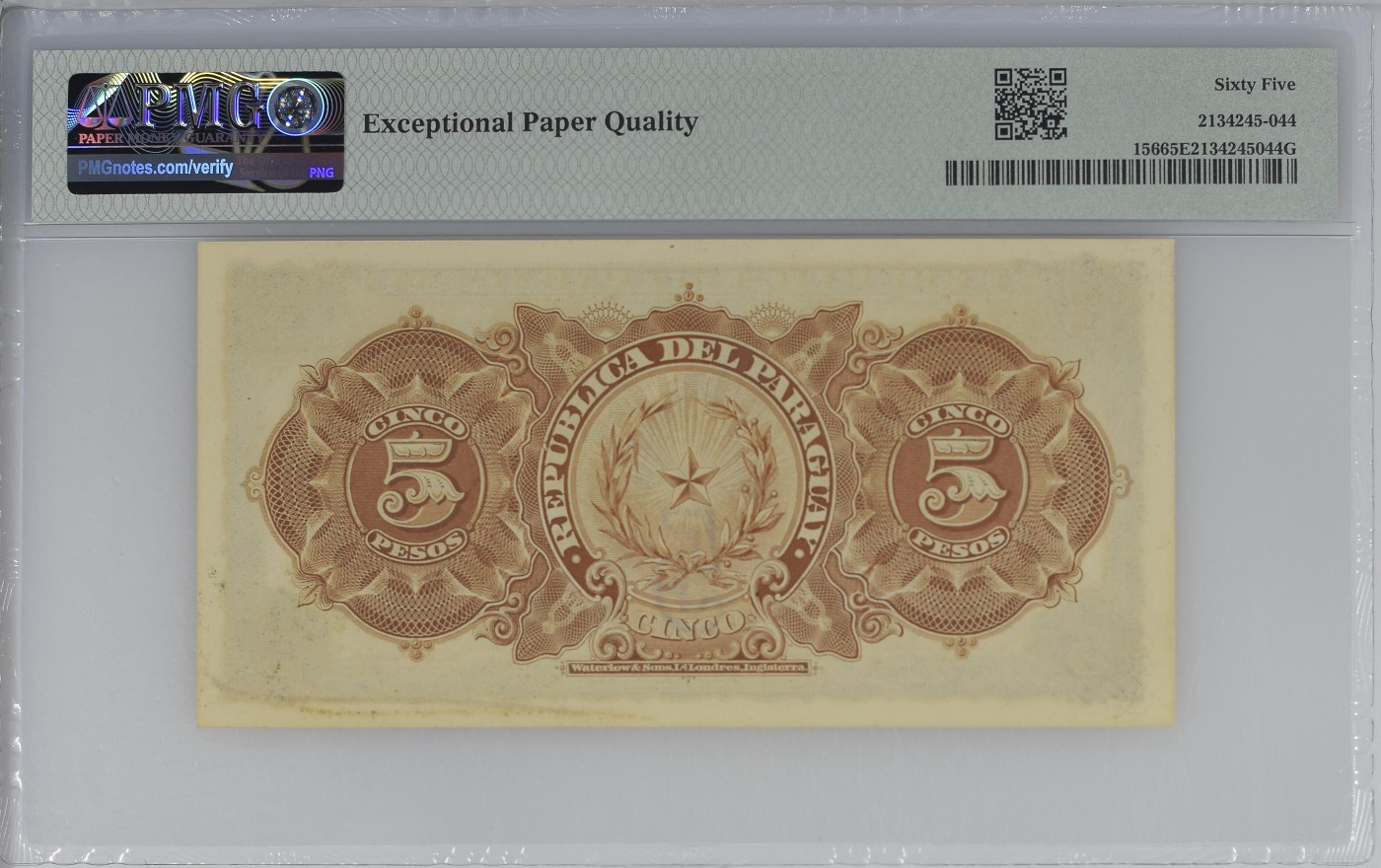 收藏联盟Quantum Auction 第286期拍卖  巴拉圭1907年5比索= 1/2 银比索 PMG65 首发A冠