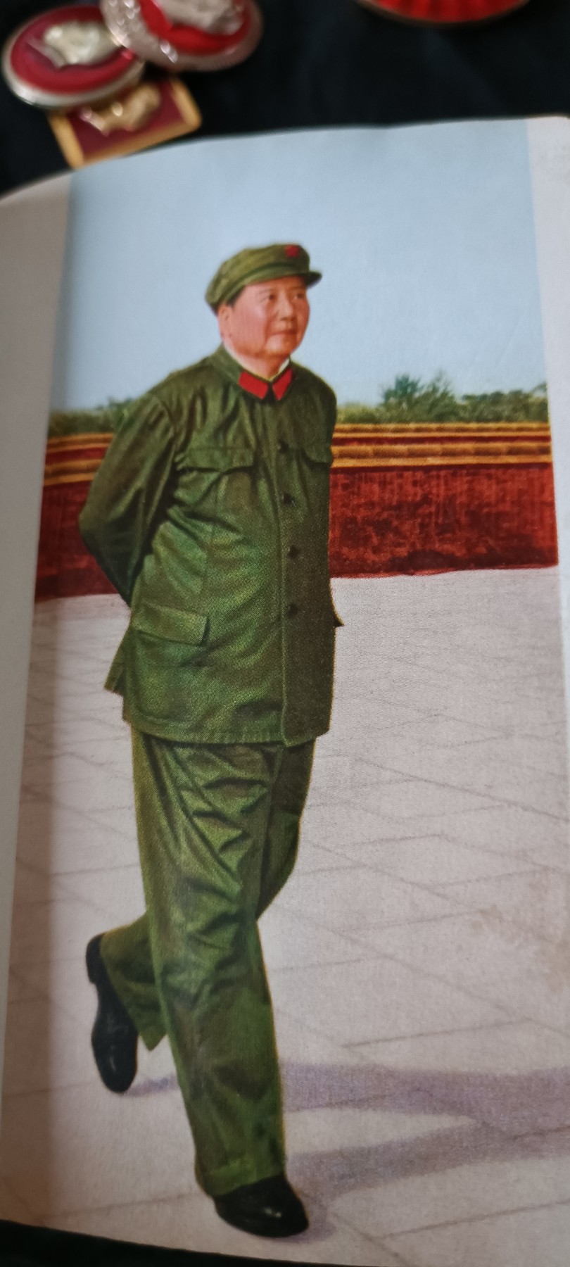 全场0起0押金！ 红色书章专场！ 大厚本红宝书，内容涉及面广，很多折叠地图，但是林都被涂了