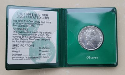人间九月最美丽 - 澳大利亚菲利普总督着陆银币 MS65  